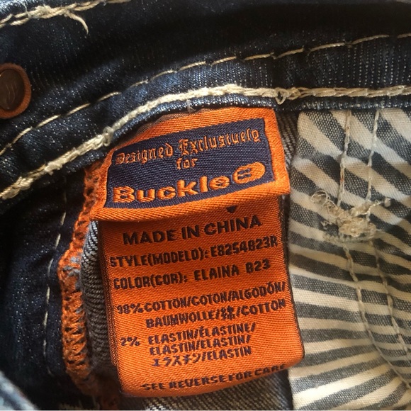 Rock Revival Elaina Boot Dark Wash Bootcut Jeans. Size 27 - Picture 12 of 16